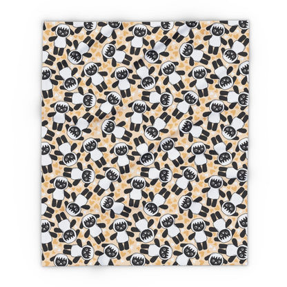 Lambie Dog Plush Fleece Blanket — Neutral Peach Doggy Snuggly Comfort