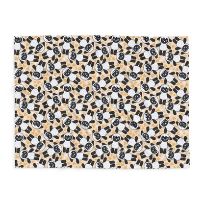 Lambie Dog Plush Fleece Blanket — Neutral Peach Doggy Snuggly Comfort