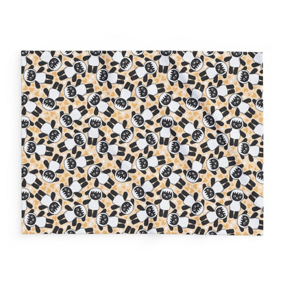 Lambie Dog Plush Fleece Blanket — Neutral Peach Doggy Snuggly Comfort